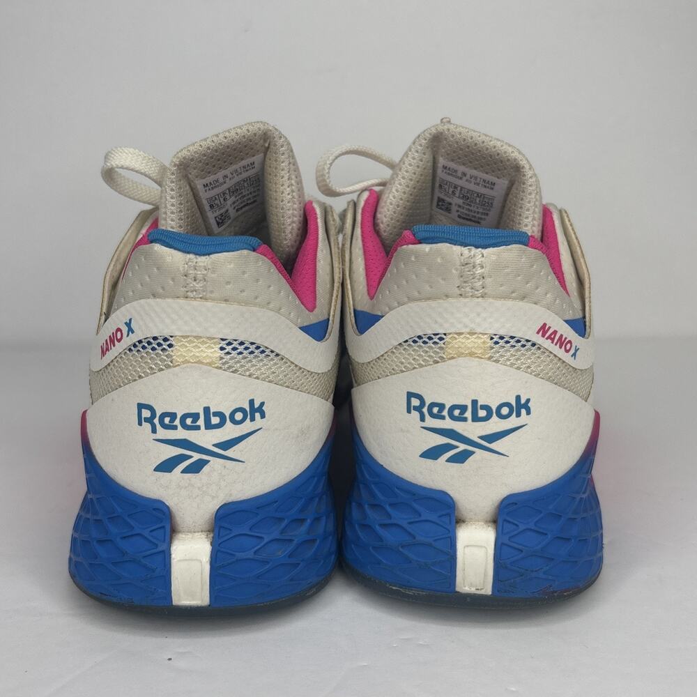 Size 8.5 - Reebok Nano X White Proud Pink Blue W - Picture 4 of 9